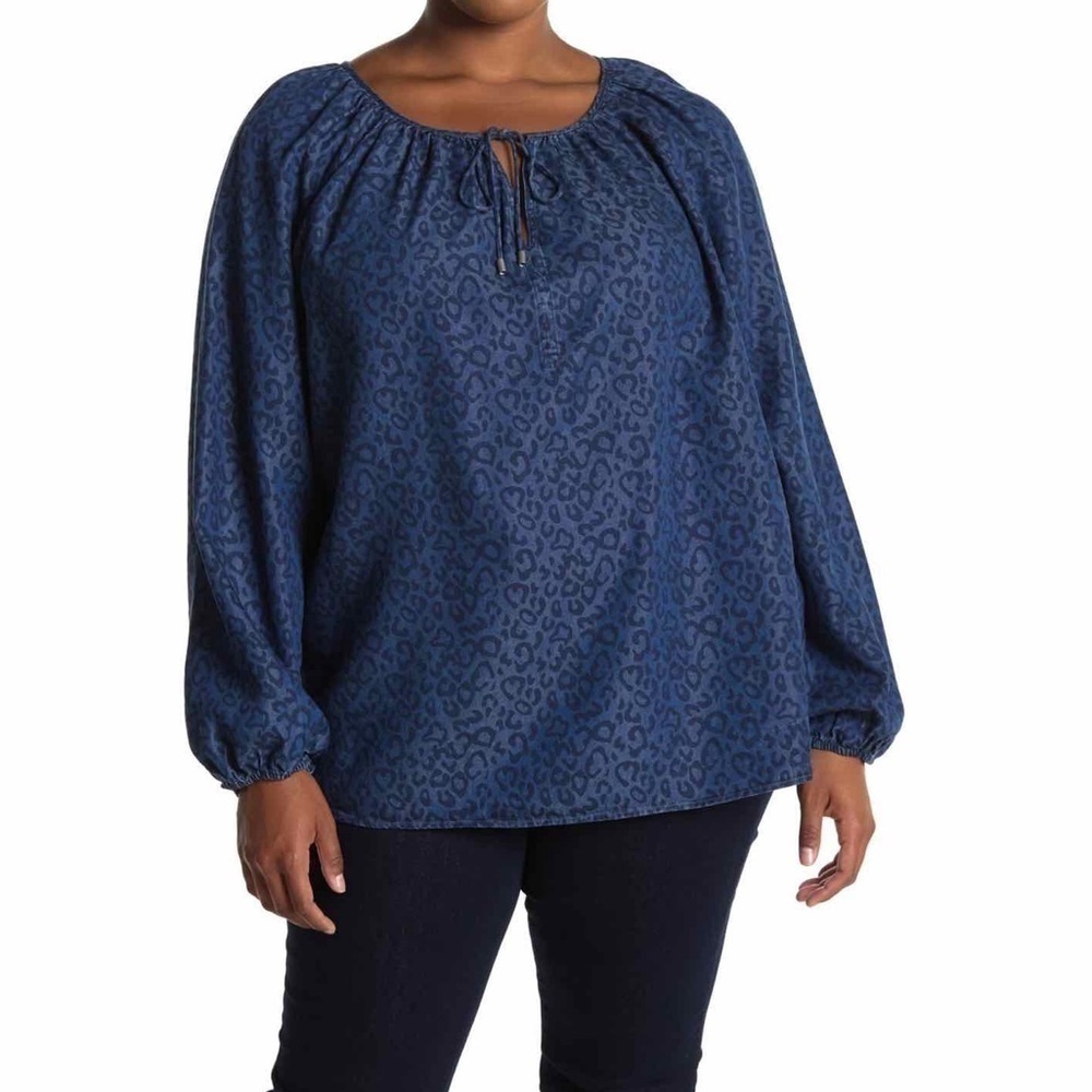 NYDJ Leopard Print Blouse